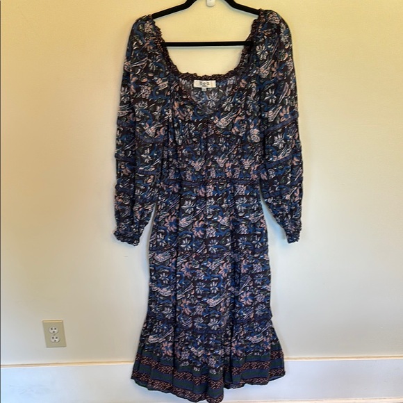 Sea Noah long-sleeve smocked dress - Picture 2 of 8